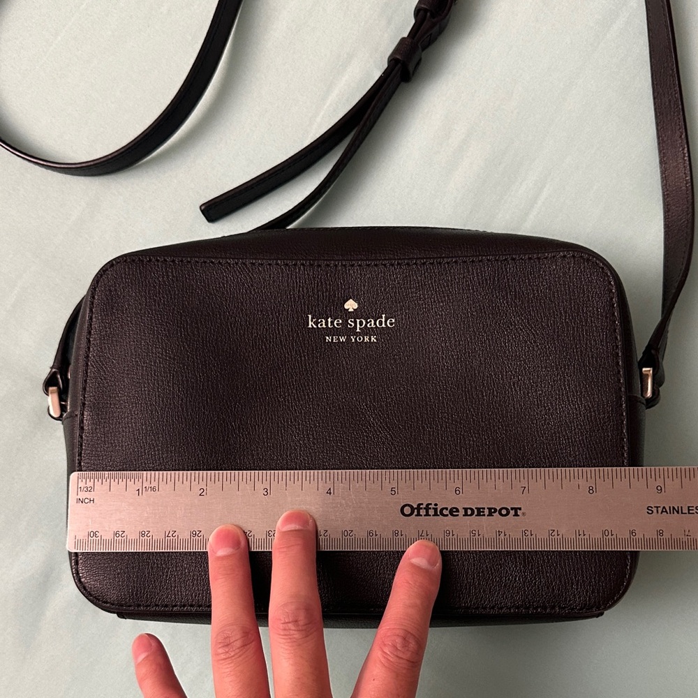 EUC - Kate Spade Black Crossbody with Gold-Tone - Picture 2 of 7